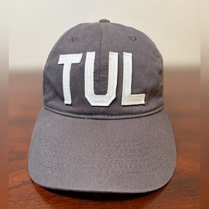 Aviate Charcoal ‘TUL’ Tulsa Oklahoma Adjustable Dad Hat Cotton